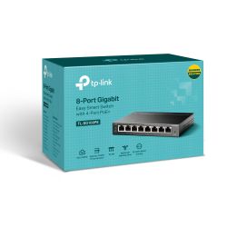 TP-LINK TL-SG108PE network switch Unmanaged Gigabit Ethernet (10/100/1000) Power over Ethernet (PoE) Black