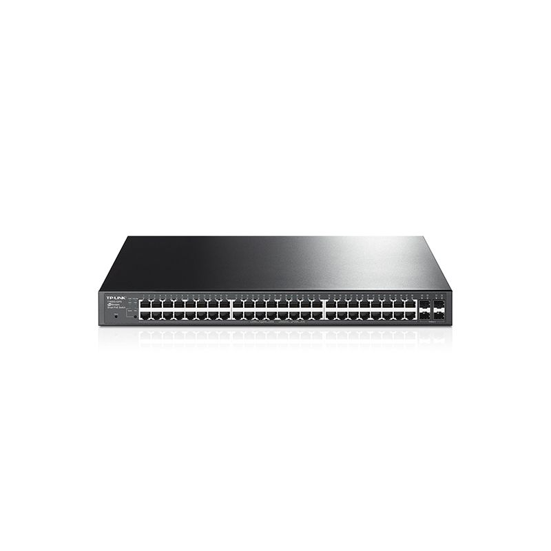 TP-LINK T1600G-52PS network switch Managed L2+ Gigabit Ethernet (10/100/1000) Power over Ethernet (PoE) 1U Black