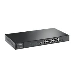TP-LINK T2600G-18TS commutateur réseau Géré L2 Gigabit Ethernet (10/100/1000) Noir