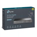 TP-LINK TL-SG1016PE switch de rede Gerido Gigabit Ethernet (10/100/1000) Power over Ethernet (PoE) Preto