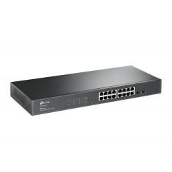TP-LINK T1600G-18TS switch de rede Gerido L2/L3/L4 Gigabit Ethernet (10/100/1000) 1U Preto