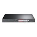 TP-LINK TL-SL1218MP commutateur réseau Gigabit Ethernet (10/100/1000) Connexion Ethernet, supportant l'alimentation via ce…