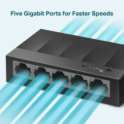 TP-LINK LS1005G network switch Gigabit Ethernet (10/100/1000) Black