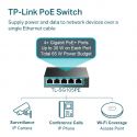 TP-LINK 5-Port Gigabit Easy Smart PoE Switch with 4-Port PoE+