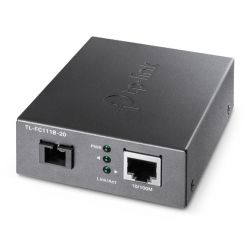 TP-LINK TL-FC111B-20 convertisseur de support réseau 100 Mbit/s Monomode Noir