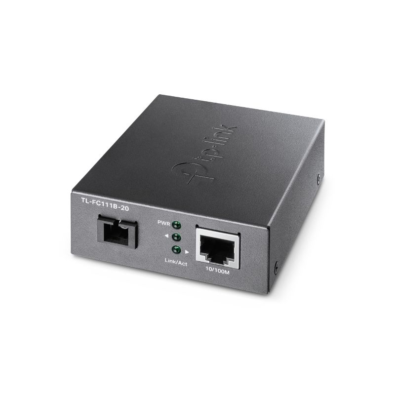 TP-LINK TL-FC111B-20 conversor de rede de média 100 Mbit/s Modo único Preto