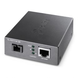 TP-LINK TL-FC111A-20 convertisseur de support réseau 100 Mbit/s Monomode Noir