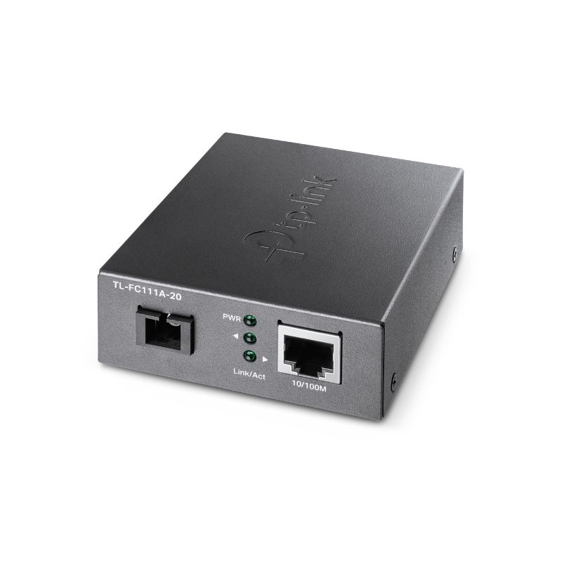 TP-LINK TL-FC111A-20 conversor de rede de média 100 Mbit/s Modo único Preto