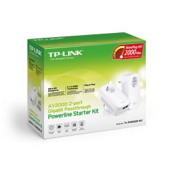 TP-LINK AV2000 2-Port Gigabit Passthrough Powerline Starter Kit