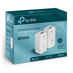 TP-LINK AV2000 2-Port Gigabit Passthrough Powerline Starter Kit