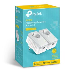 TP-LINK TL-PA4010P KIT V4 adaptador de rede PowerLine 600 Mbit/s Ethernet LAN Cinzento, Branco 2 unidade(s)
