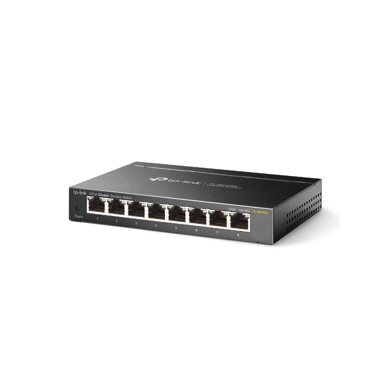 TP-LINK TL-SG108S Non-géré L2 Gigabit Ethernet (10/100/1000) Noir