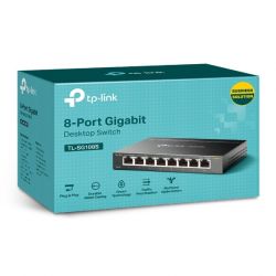 TP-LINK TL-SG108S No administrado L2 Gigabit Ethernet (10/100/1000) Negro