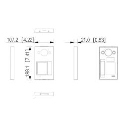 Dahua VTM57 Accessory for the VTO33xxQ Series Wi-Fi video door…