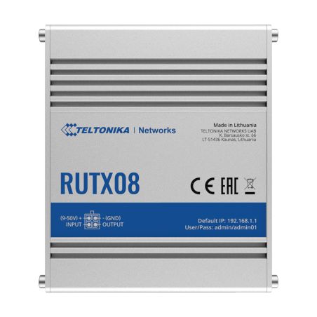 Teltonika TK-RUTX08 - Teltonika Router Industrial, 4 puertos Ethernet RJ45…