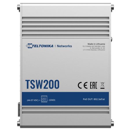 Teltonika TK-TSW200 - Teltonika Switch PoE No gestionable Industrial, 8…