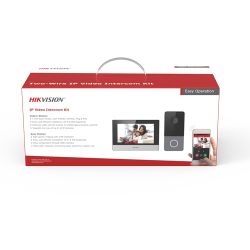 Hikvision Basic DS-KIS603-P(B) Kit videoportero IP de 1 pulsador…