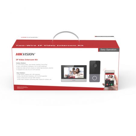 Hikvision Basic DS-KIS603-P(B) Kit videoporteiro IP com 1 botão…