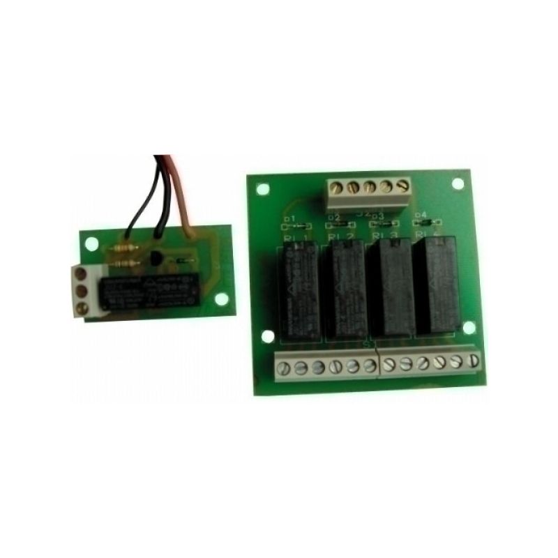 CSMR MDN4-12 Circuit de relais 12 Vdc avec contacts commutés.