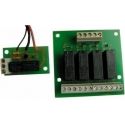 CSMR MDN4-12 12 Vdc relay circuit with switched contacts.