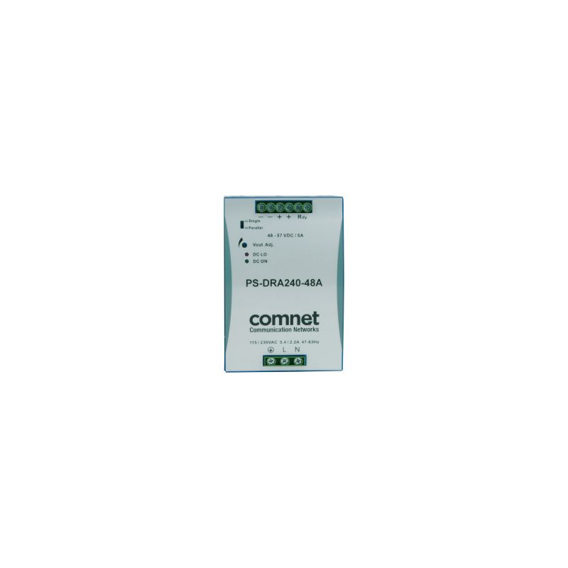 Comnet PS-DRA240-48A Fonte de alimentação industrial de 48VDC…