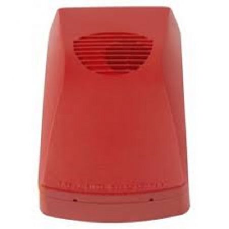 Fireclass FC440SR Loop-powered analog indoor siren. Red color.