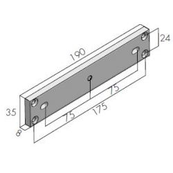Openers MRF820 MEX500/530 mounting kit on fire door