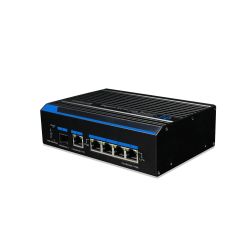 Utepo UTP6306S-PSB Switch industrial 4 puertos PoE cobre Gb + 2…