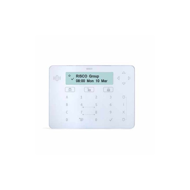 Risco RPKELPWT000B White Elegant Touch Keypad with Grade 3…