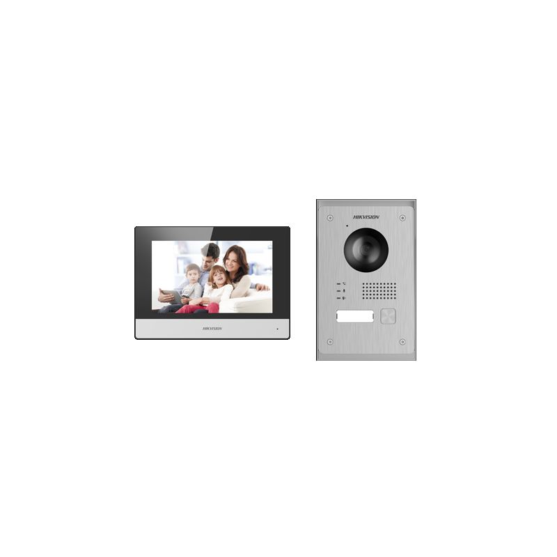 Hikvision Basic DS-KIS703-P Kit portier vidéo 2 fils de 2e…