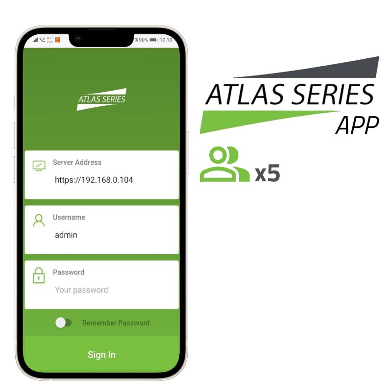 Zkteco ZK-ATLAS-APP-5 - Licencia app Control de Accesos, Capacidad 5 usuarios,…