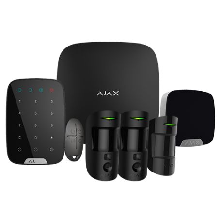 Ajax AJ-HUB2KIT4G-MP-PRO-B - Kit de alarma profesional, Certificado Grado 2,…
