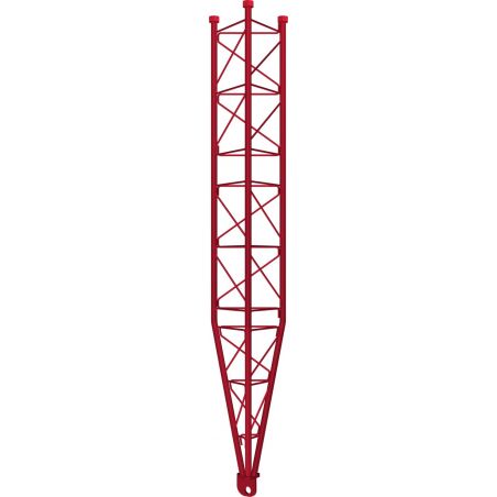 Inclinação da seção inferior Torre Reforçada 450 XL Galvanizada a quente 3m Vermelho Televes