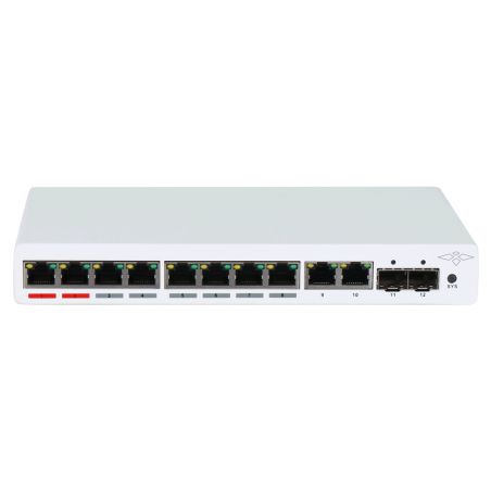 X-Security XS-SW1208HIPOE-MGF-110 - Switch PoE X-Security, 8 puertos PoE + 2 Uplink RJ45 +…