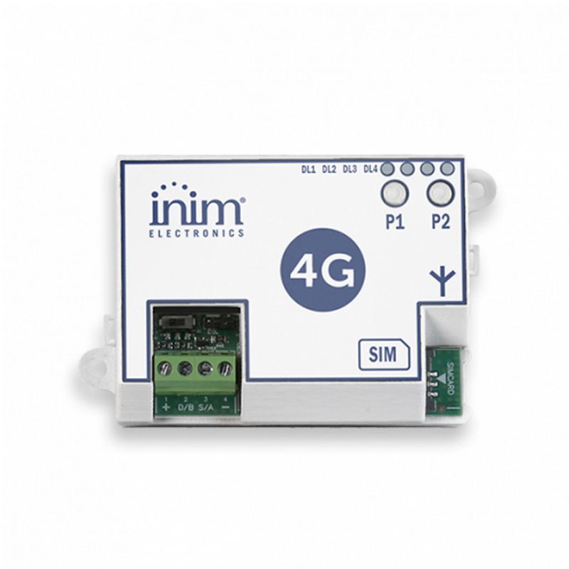 Inim NEXUS/4GU GSM 2G and 4G (LTE) module incorporated in I-BUS…