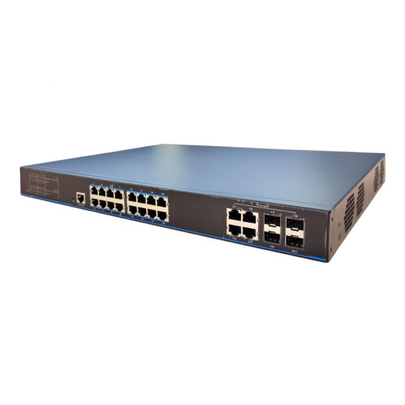 Utepo UTP3320TS-PSB-L2 Switch PoE 16 portas Gigabit + 4 Uplink…