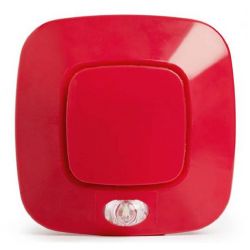 Inim ES2020RE Optical-acoustic analogue wall siren. Red color