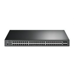 TP-Link TL-SG3452XP switch Gestionado L2+ Gigabit Ethernet (10/100/1000) Energía sobre Ethernet (PoE) 1U Negro