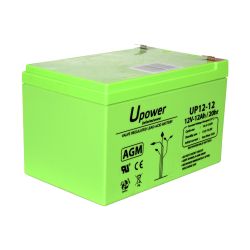 Master Battery BATT-1212-U - Upower, Batería recargable, Tecnología plomo ácido…