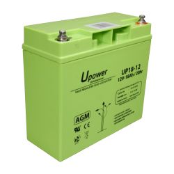 Master Battery BATT-1218-U - Upower, Bateria recarregável, Tecnología chumbo…