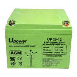 Master Battery BATT-1226-U - Upower, Bateria recarregável, Tecnología chumbo…