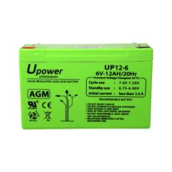Master Battery BATT-6012-U - Upower, Batería recargable, Tecnología plomo ácido…