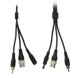 Safire COX20A - Cable combinado RG59 + Audio + DC, Mini RG59 con…