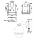 Dahua PFA140 - Boite de connexions, Pour caméras dômes motorisés,…