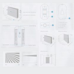 Chuango PIR-800 - PIR Detector curtain type, Wireless, Internal antenna,…