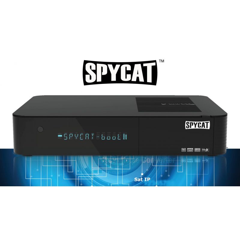 Spycat, receptor de satélite Linux Enigma2 Twin/Combo/Sat Wi-Fi e Bluetooth