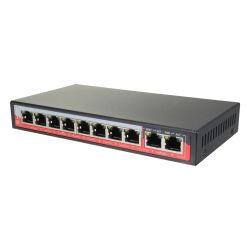 Safire SF-SW1008POE-96 - PoE Switch, 8 PoE port(s) + 2 Up-link port(s), Speed…