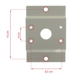 SP802 - Pole mount bracket, Diameter range 60~110 mm, Mounting…