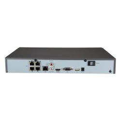 Safire SF-NVR6104-4KE-4P - Gravador NVR para câmaras IP, 4 CH video PoE+ 50W /…