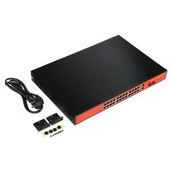 SW2624POE-C-250 - PoE Switch, 24 PoE ports + 2 Uplink Gigabit + 1 SFP,…